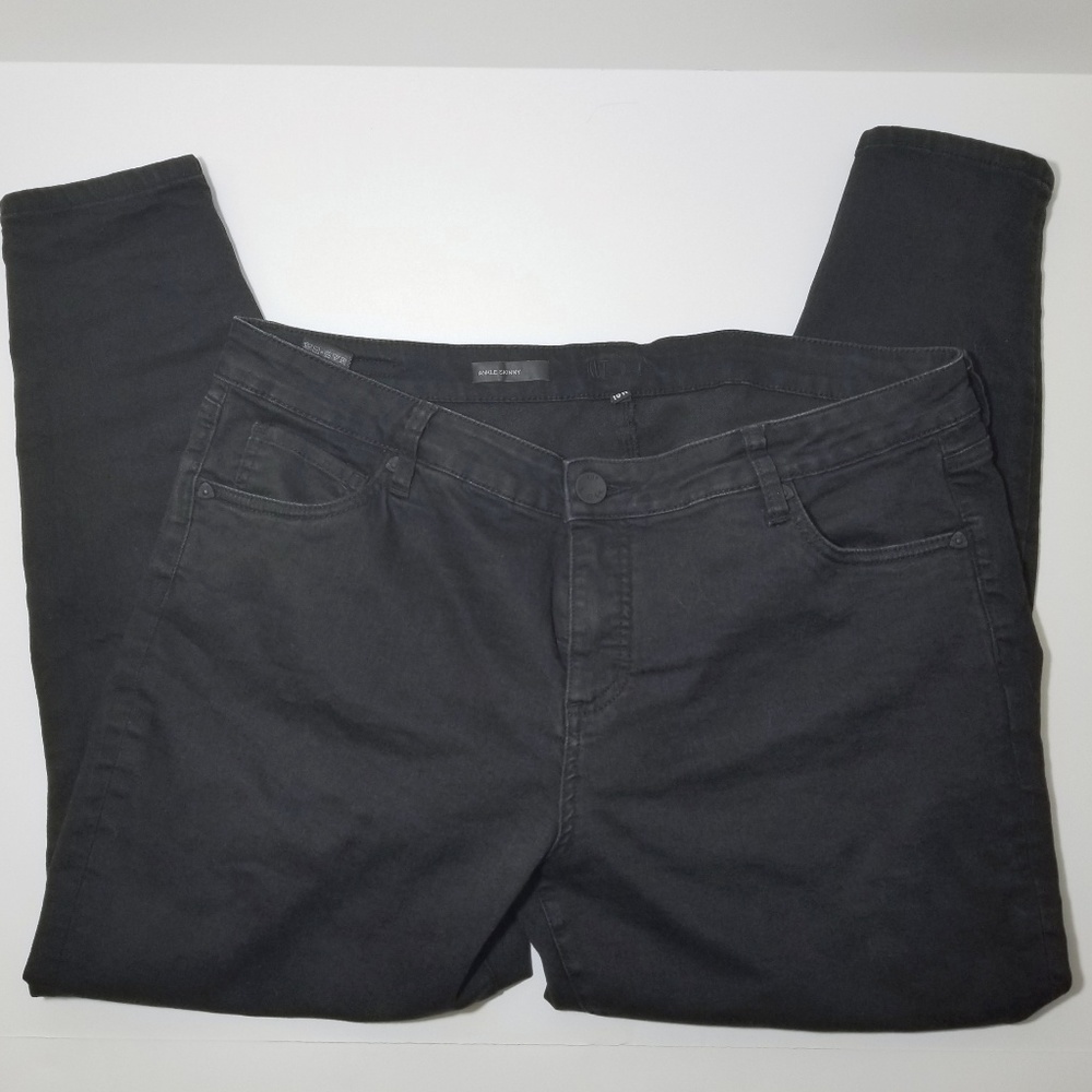 Kut From The Kloth Skinny Black Ankle Jeans - 18